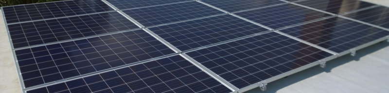 Photovoltaikanlage auf Flachdach