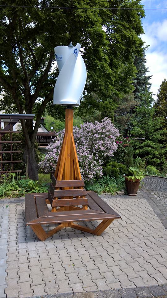 Untergestell Holz Kleinwindkraftanlage