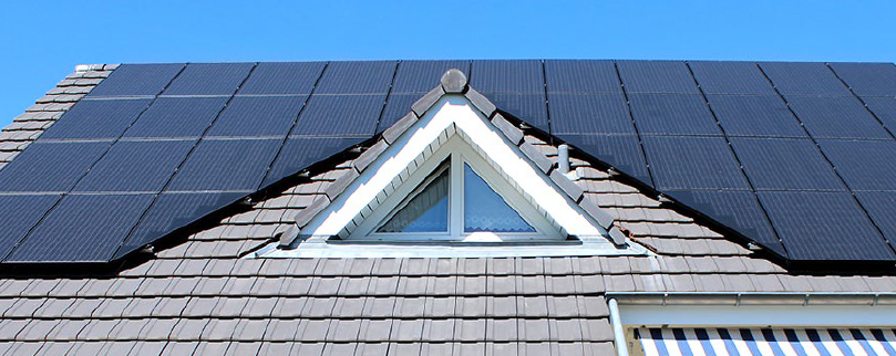 Aufdachanlage mit Eckmodule